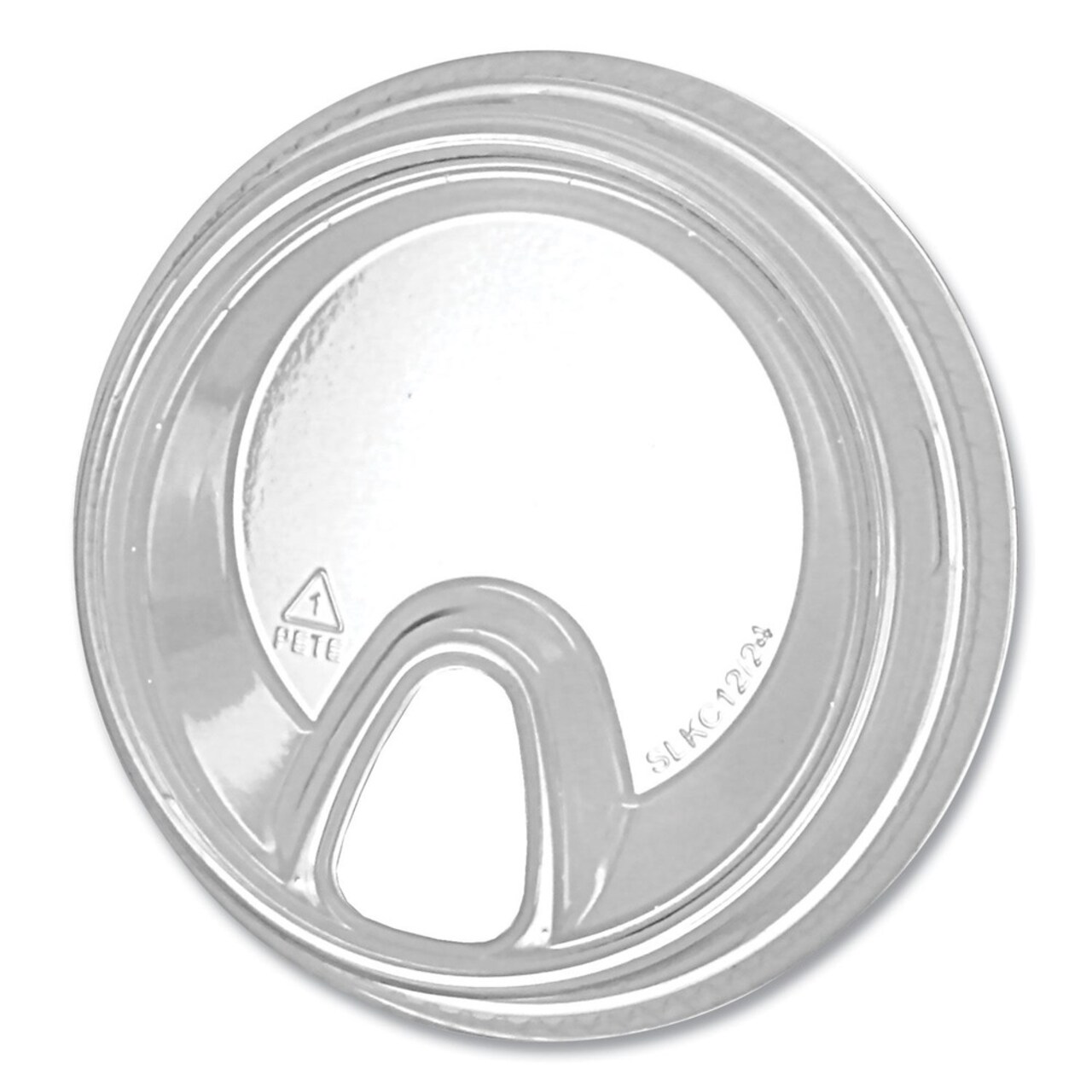 Fabri-Kal Greenware Plastic Cold Drink Sip Lids, Fits 12 oz to 24 oz Cold Cups - Clear (1000/Carton)